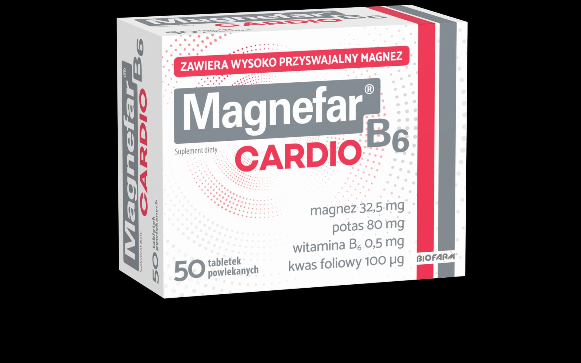 Magnefar B6 Cardio 50 tabletek