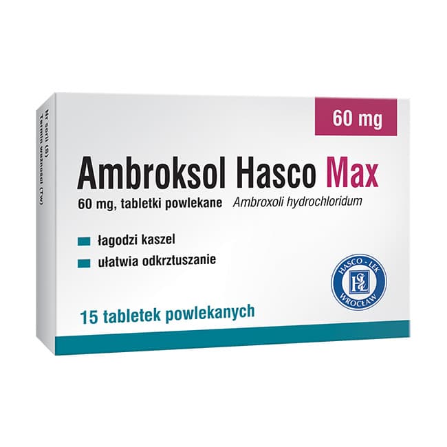 Ambroksol Hasco Max 60 mg 15 tabletek