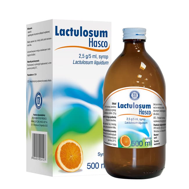 Lactulosum 2,5 g/5 ml syrop 500 ml