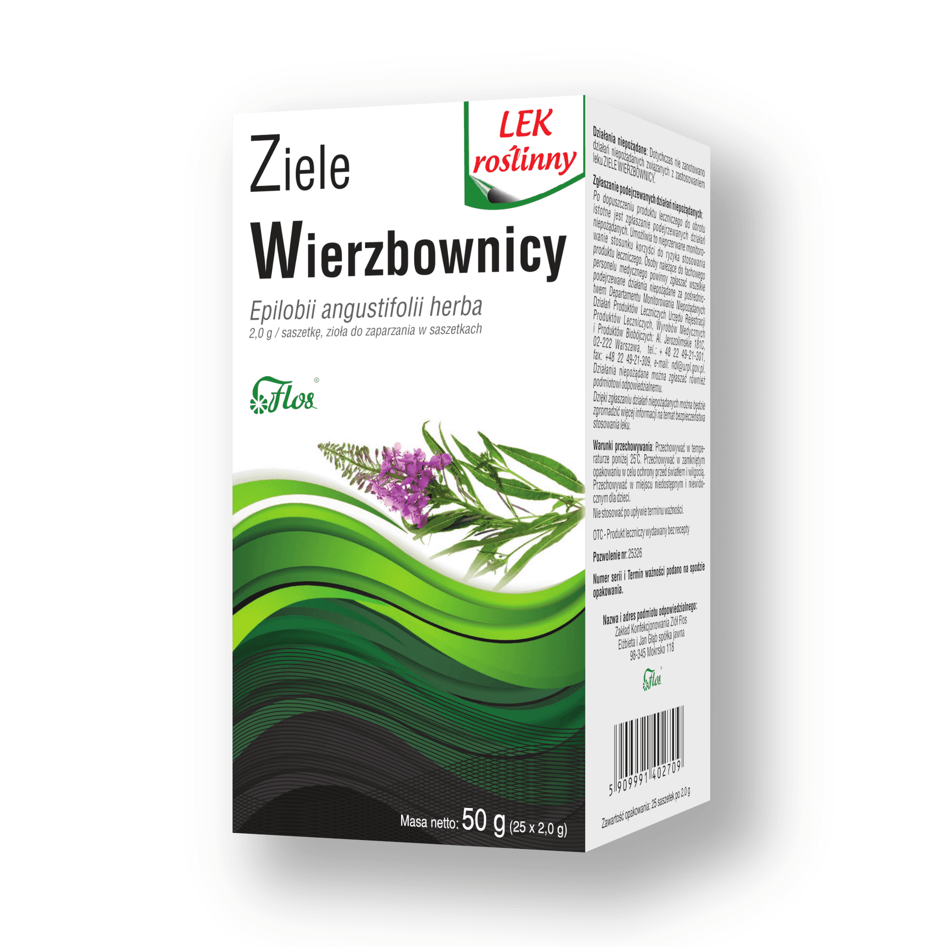 Ziele Wierzbownicy zioła do zaparzania 25 saszetek