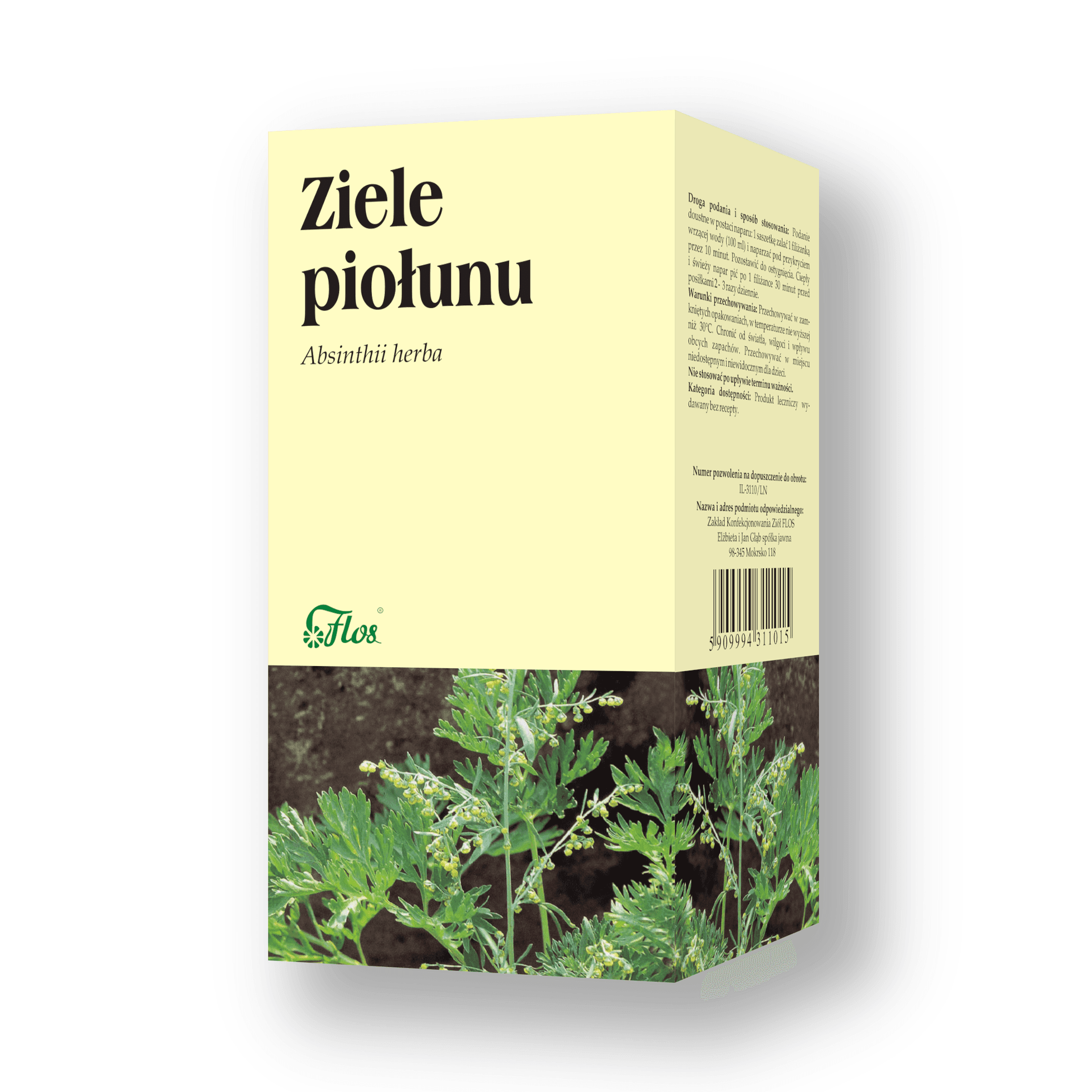 Ziele Piołunu zioła do zaparzania 30 saszetek