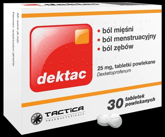 Dektac 25 mg 30 tabletek