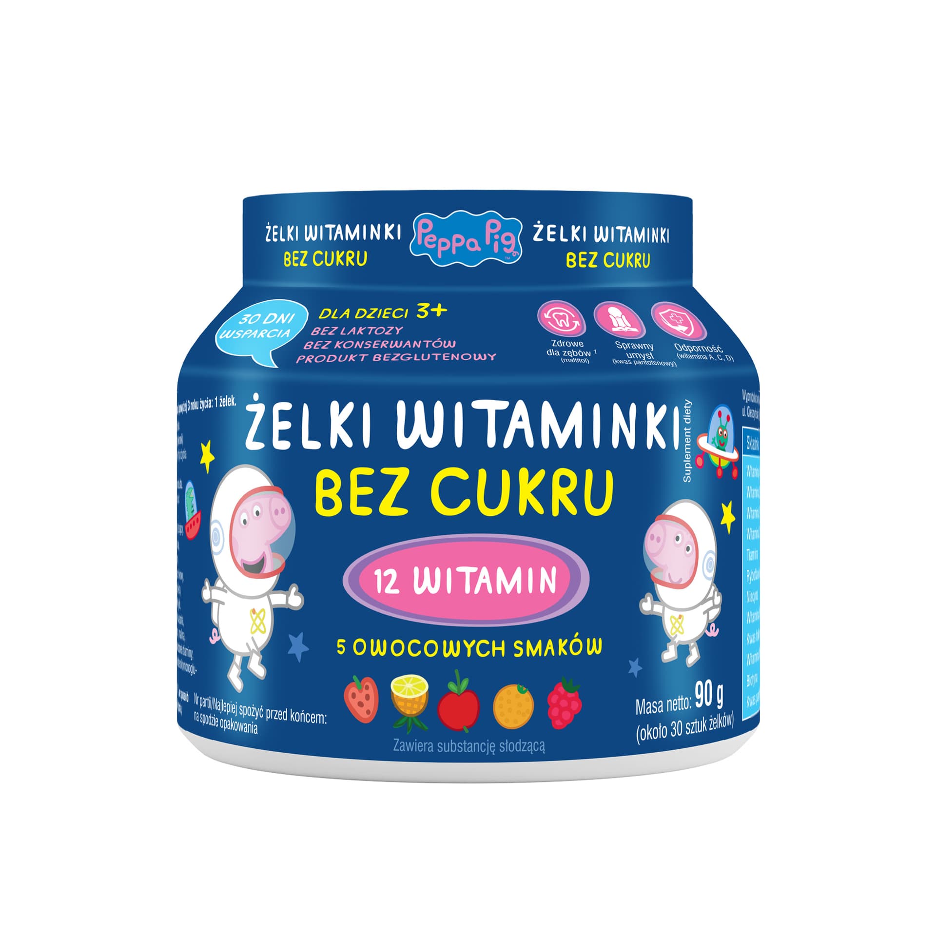 Żelki Witaminki bez cukru 30 sztuk