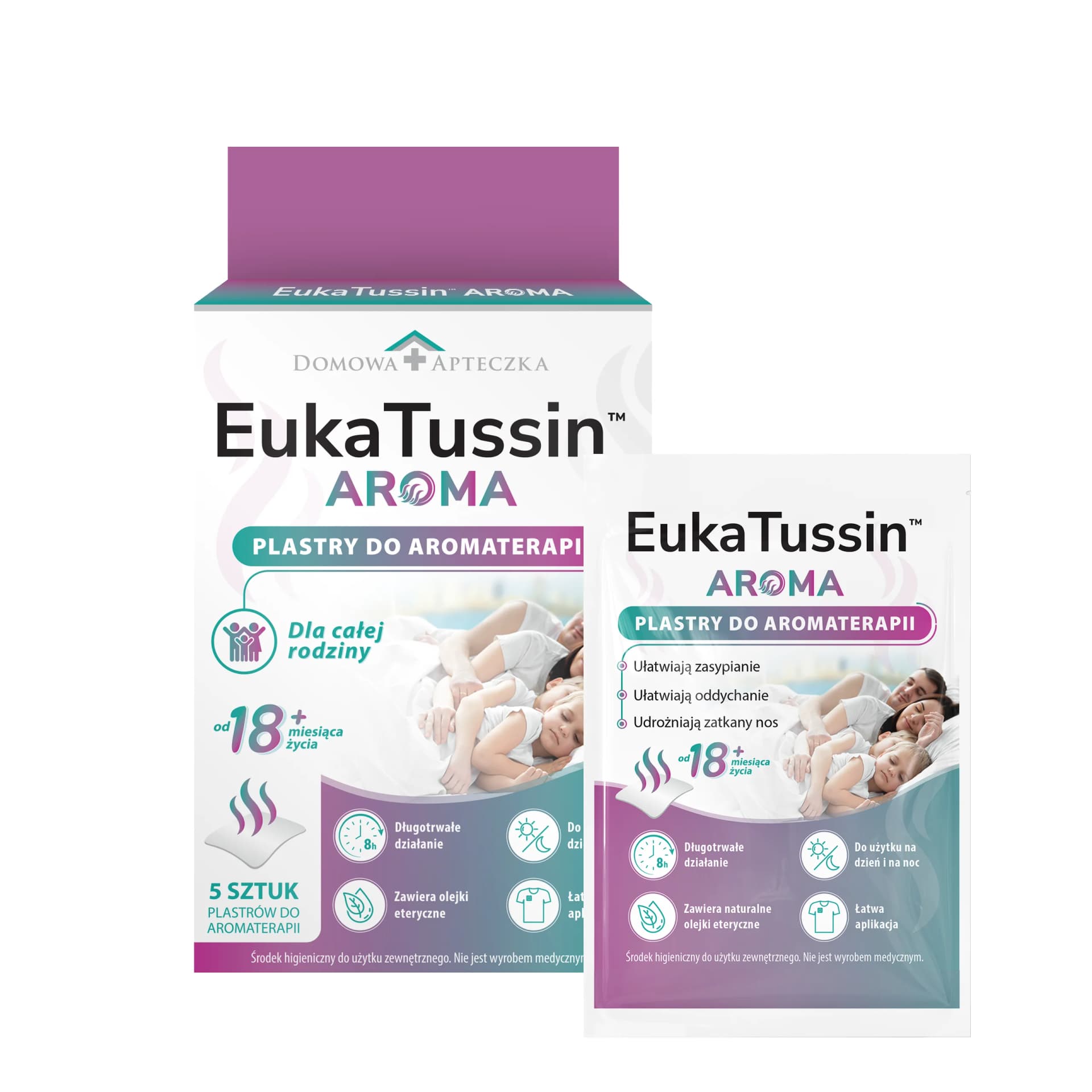 EukaTussin Aroma plastry do aromaterapii 5 szt.