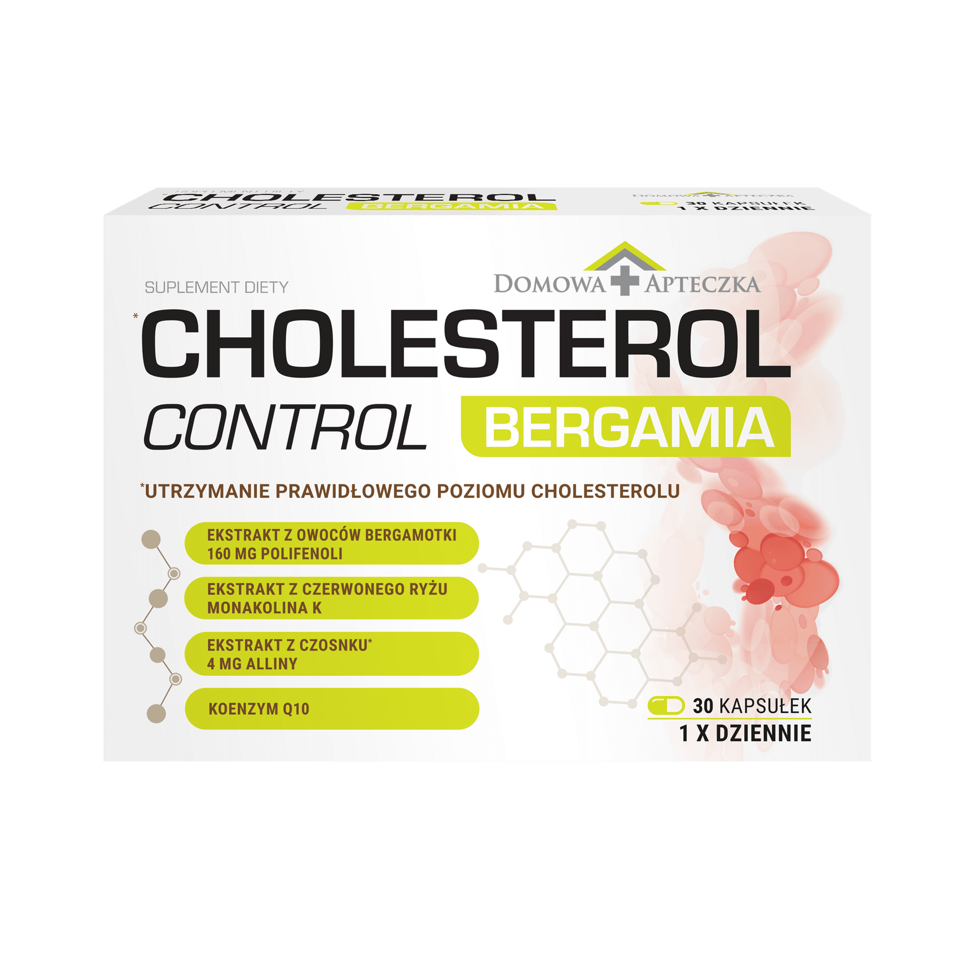 Domowa Apteczka Cholesterol Control Bergamia 30 kapsułek