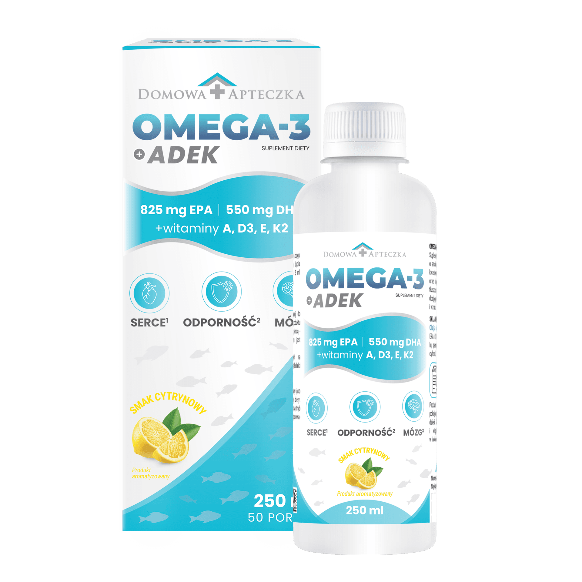 Domowa Apteczka Omega 3 + ADEK olej 250 ml