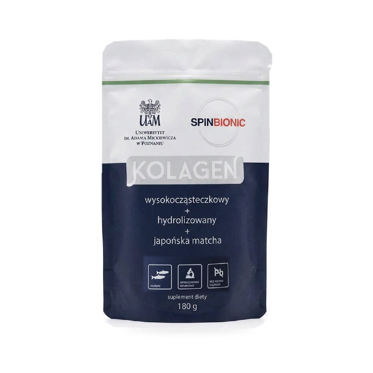 Kolagen z matchą Spinbionic 180 g