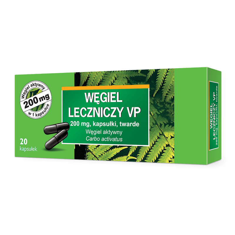 Węgiel leczniczy VP 20 kapsułek