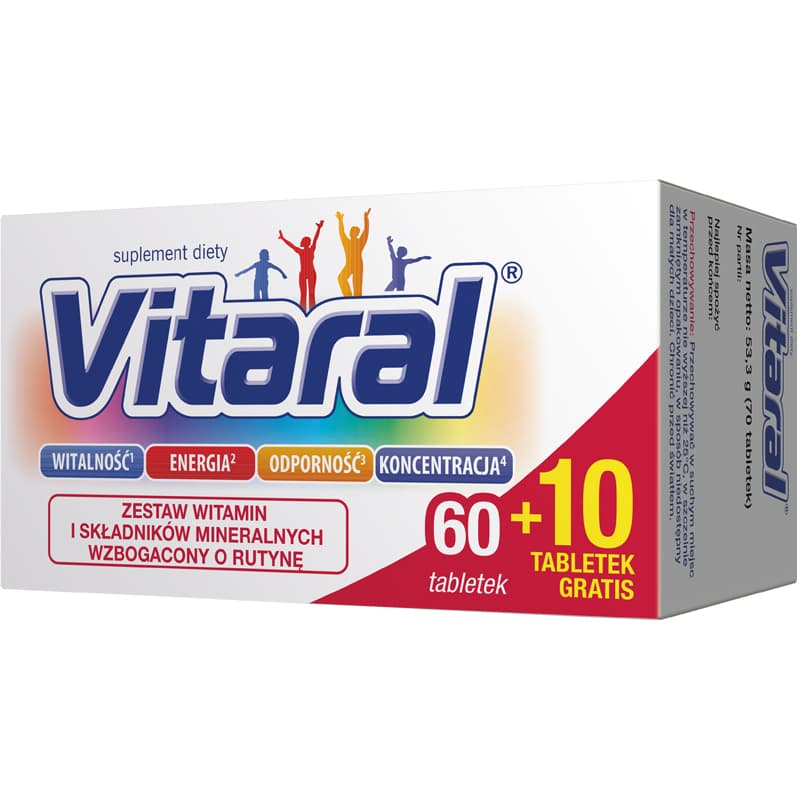 Vitaral 70 (60+10) tabletek