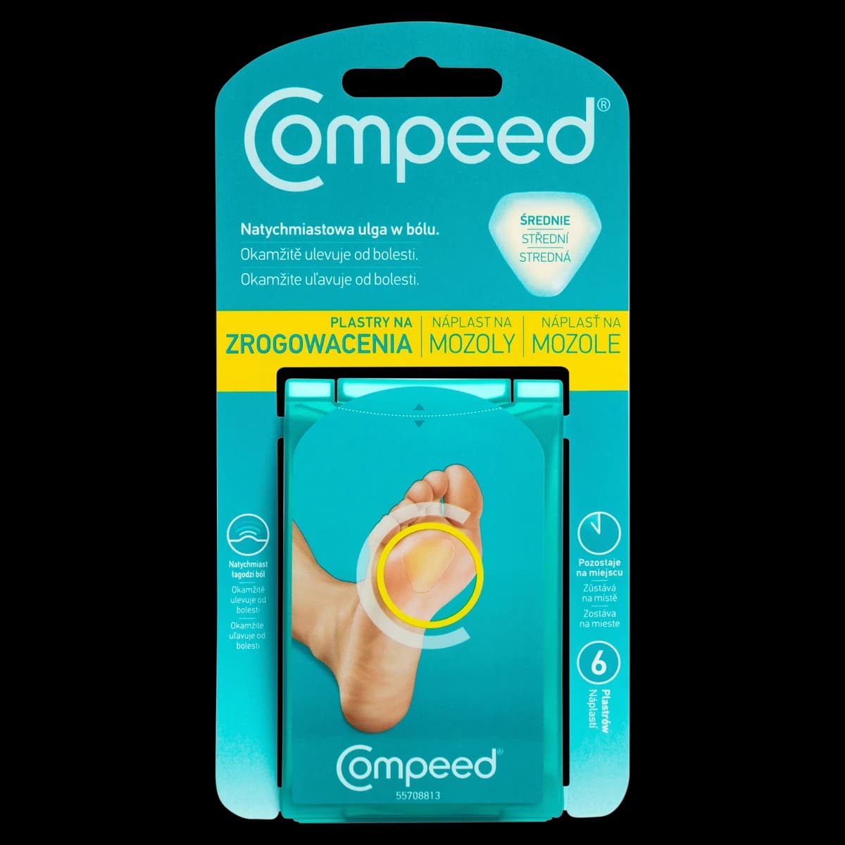Compeed plastry na zrogowacenia średnie 6 sztuk