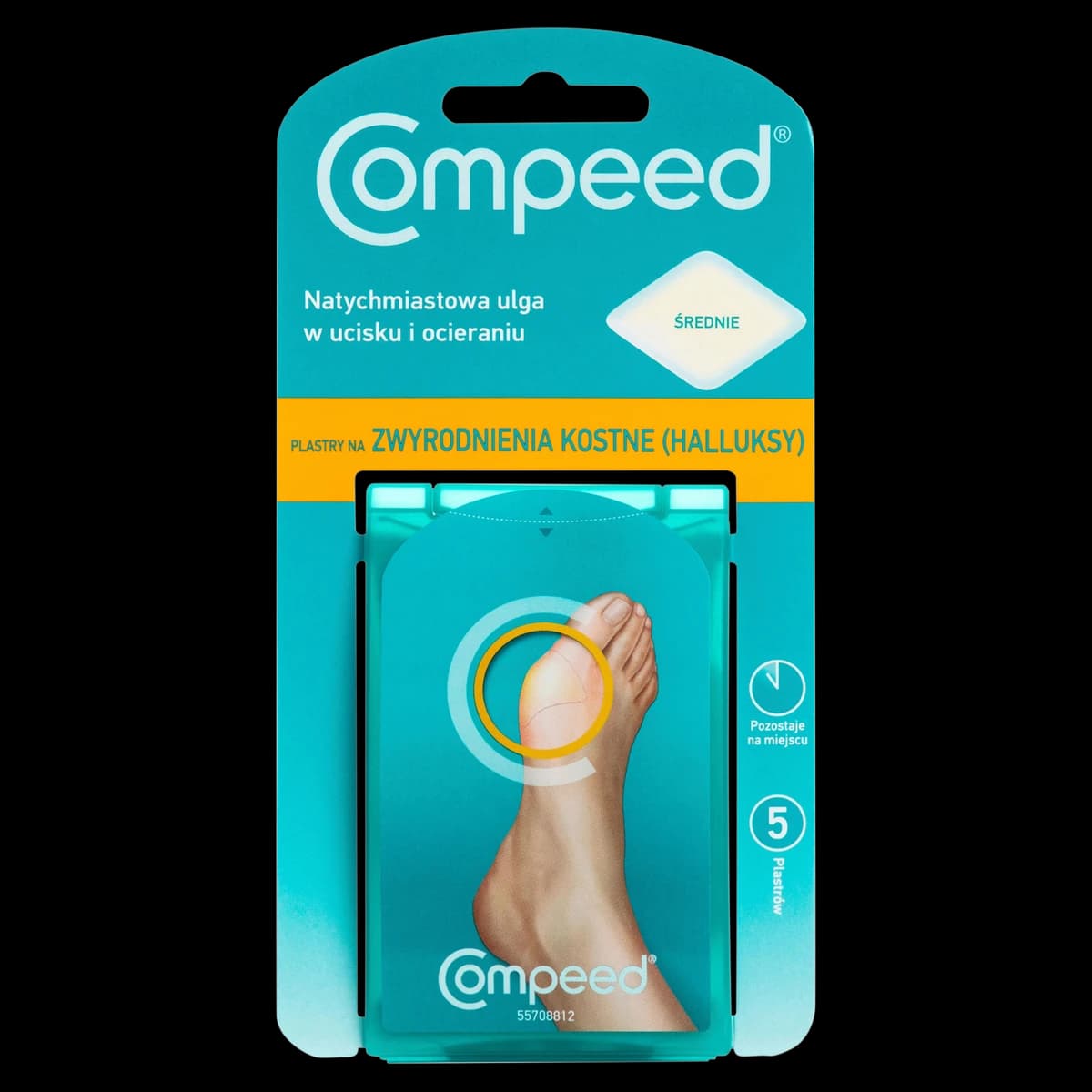 Compeed plastry na zwyrodnienia kostne halluksy średnie 5 sztuk