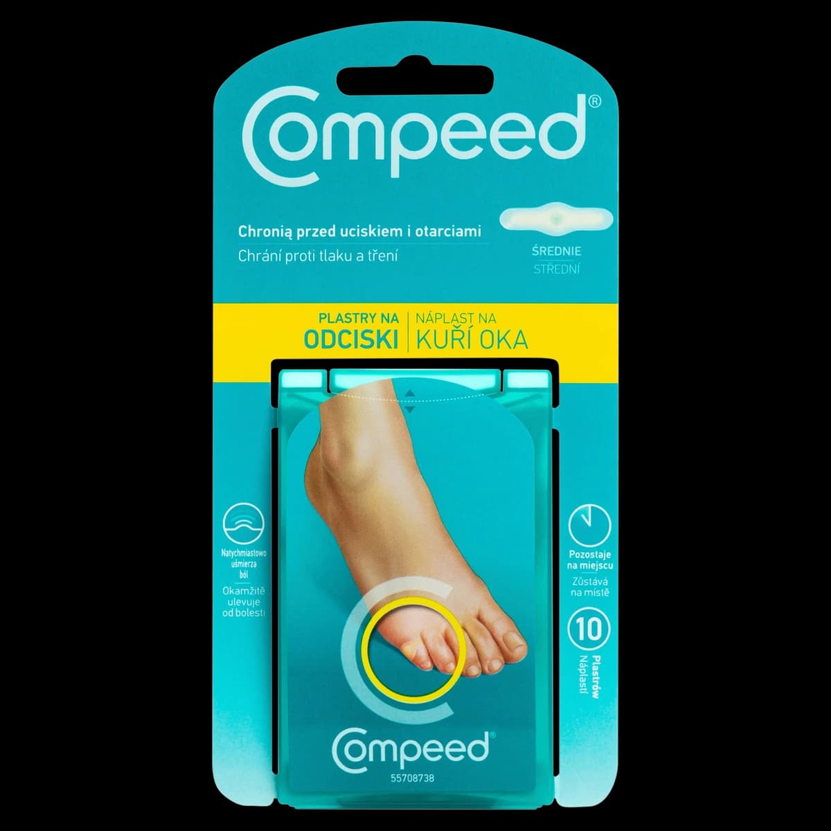 Compeed plastry na odciski średnie 10 sztuk