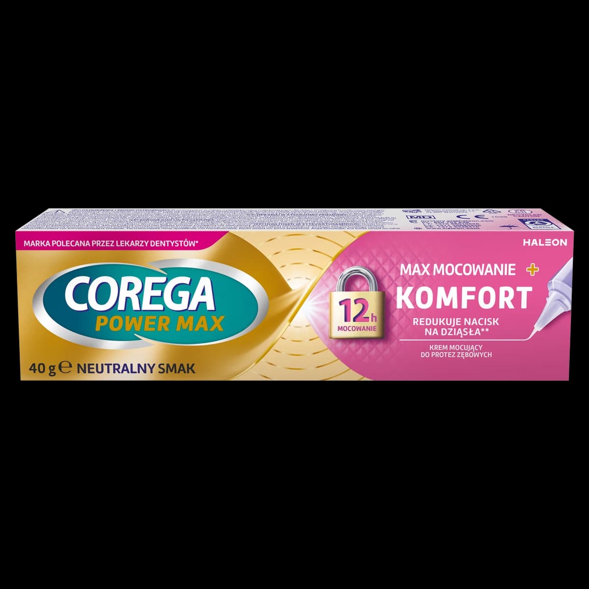 Corega Power Max Mocowanie Komfort krem 40 g