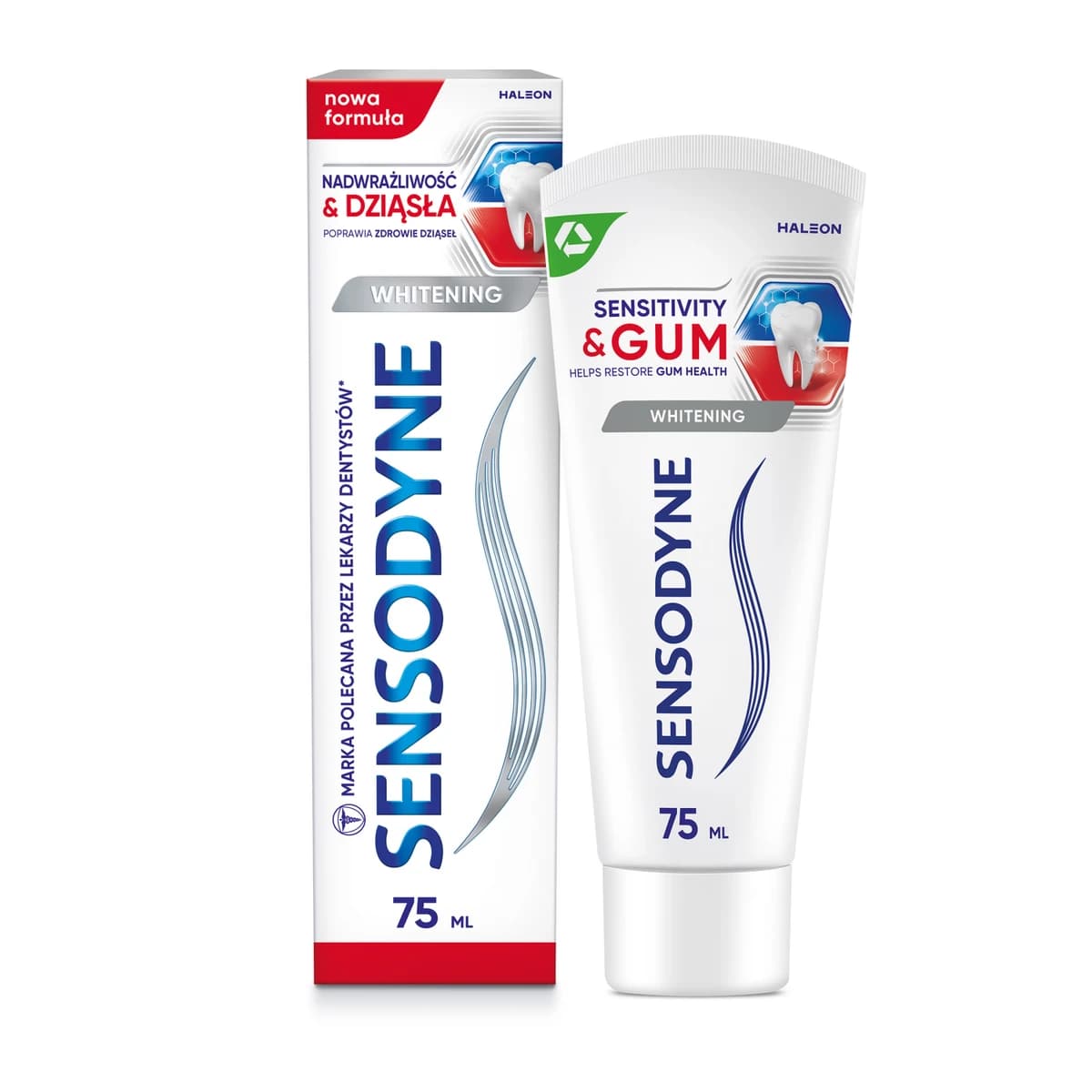 Sensodyne Whitening Pasta do zębów z fluorkiem nadwrażliwość & dziąsła 75 ml