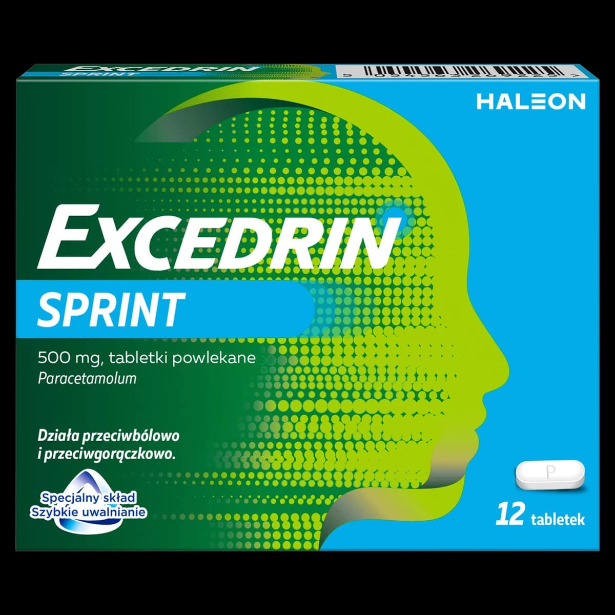 Excedrin Sprint 500 mg 12 tabletek