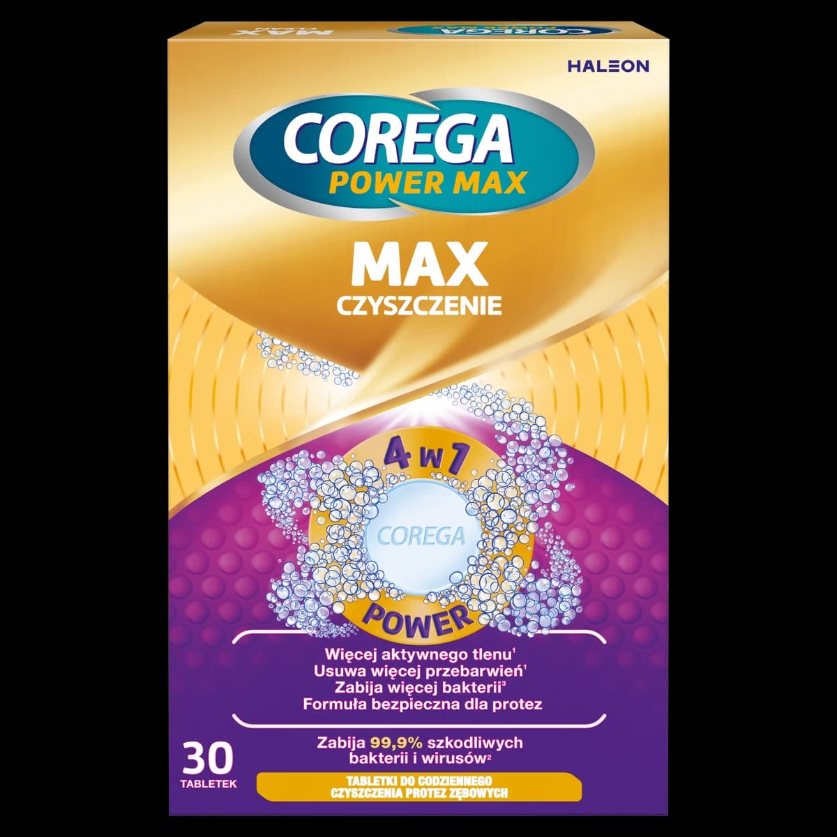 Corega Power Max Max Czyszczenie 30 tabletek
