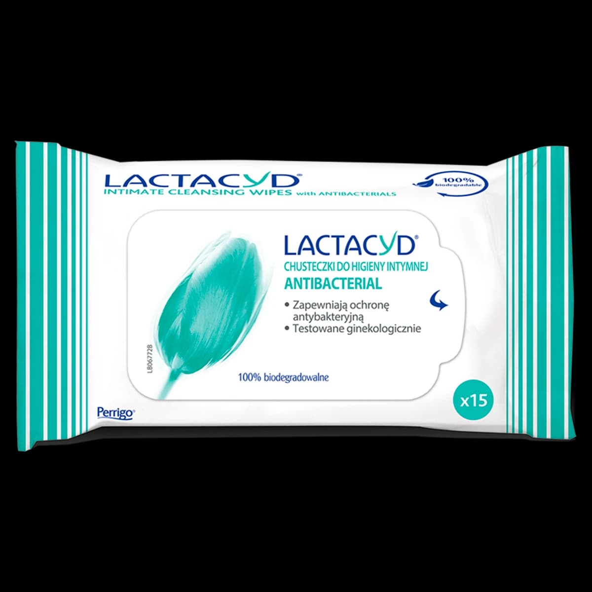 Lactacyd Antibacterial chusteczki go higieny intymnej 15 sztuk