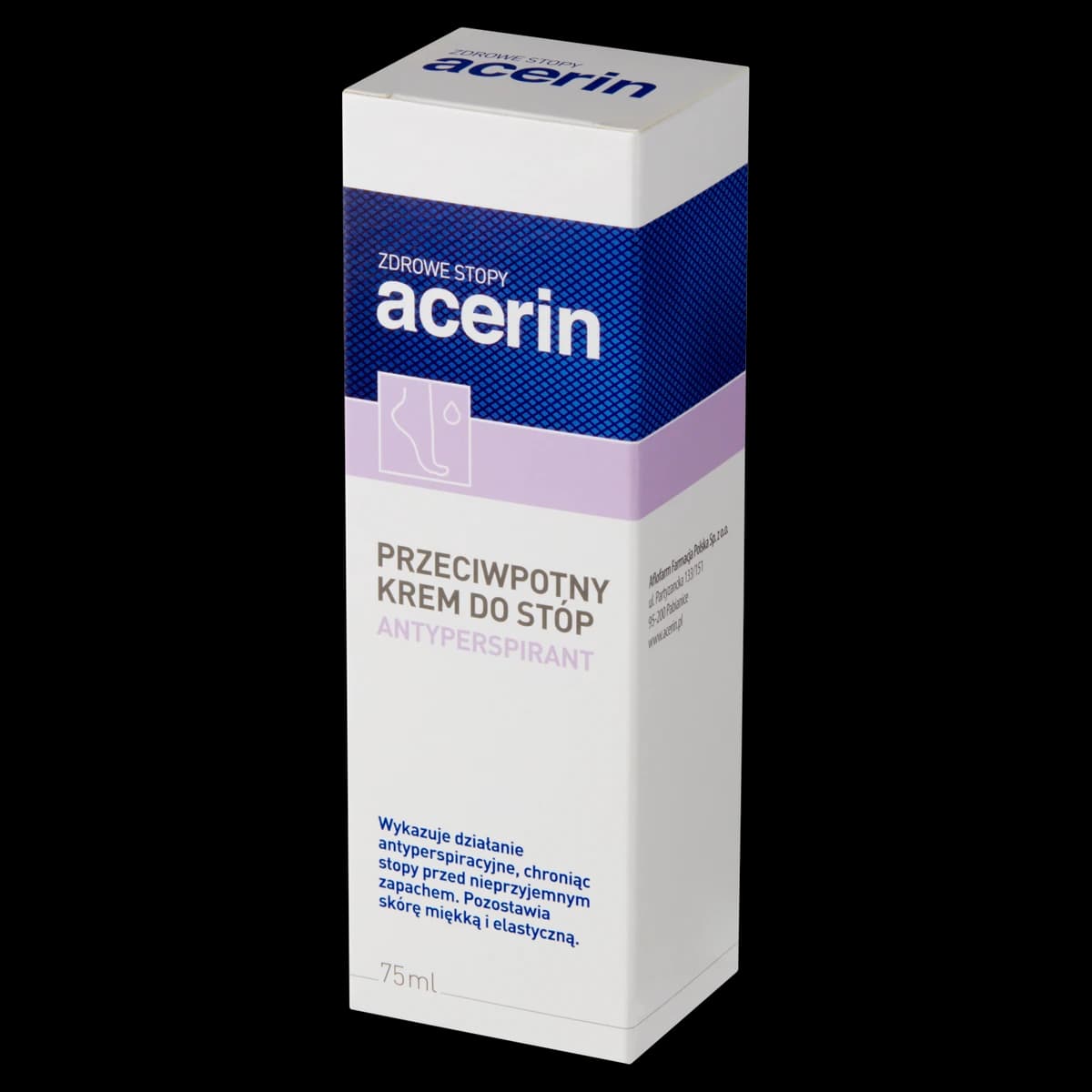 Acerin Perspirant krem przeciwpotny do stóp 75 ml