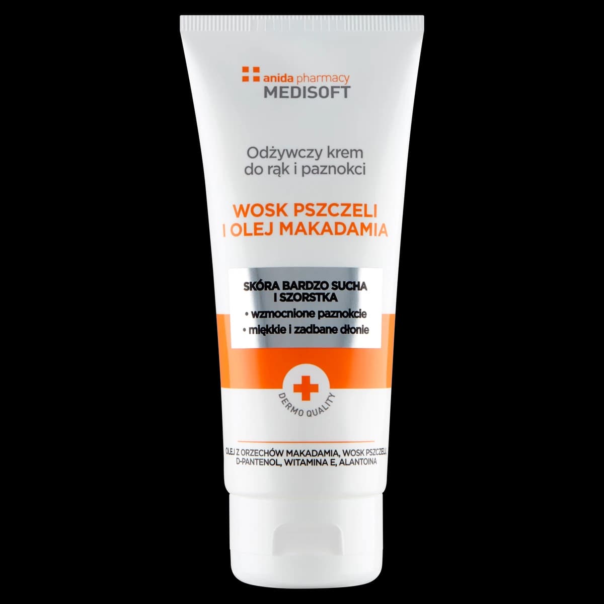 Anida Medisoft Odżywczy krem do rąk i paznokci wosk pszczeli i olej makadamia 100 ml