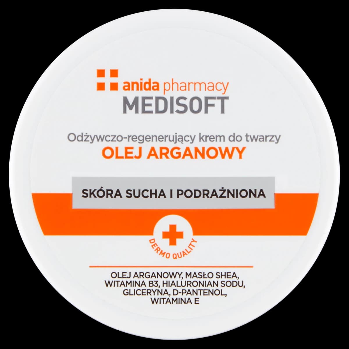 Anida Medisoft odżywczo-regenerujący krem do twarzy olej arganowy 100 ml