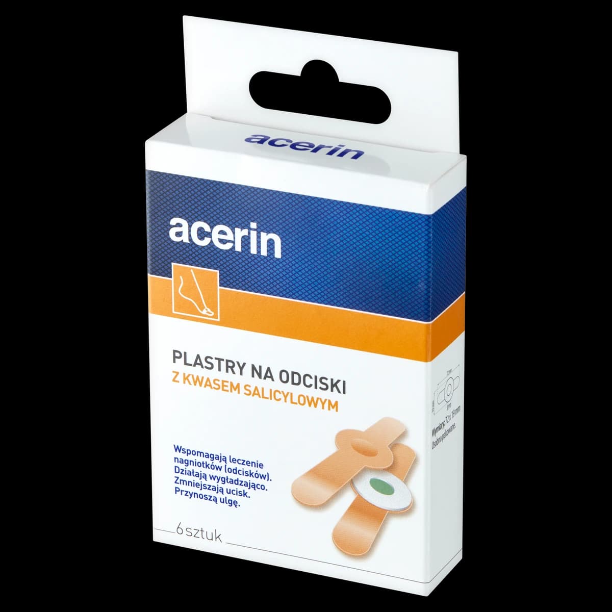 Acerin plastry na odciski z kwasem salicylowym 6 sztuk