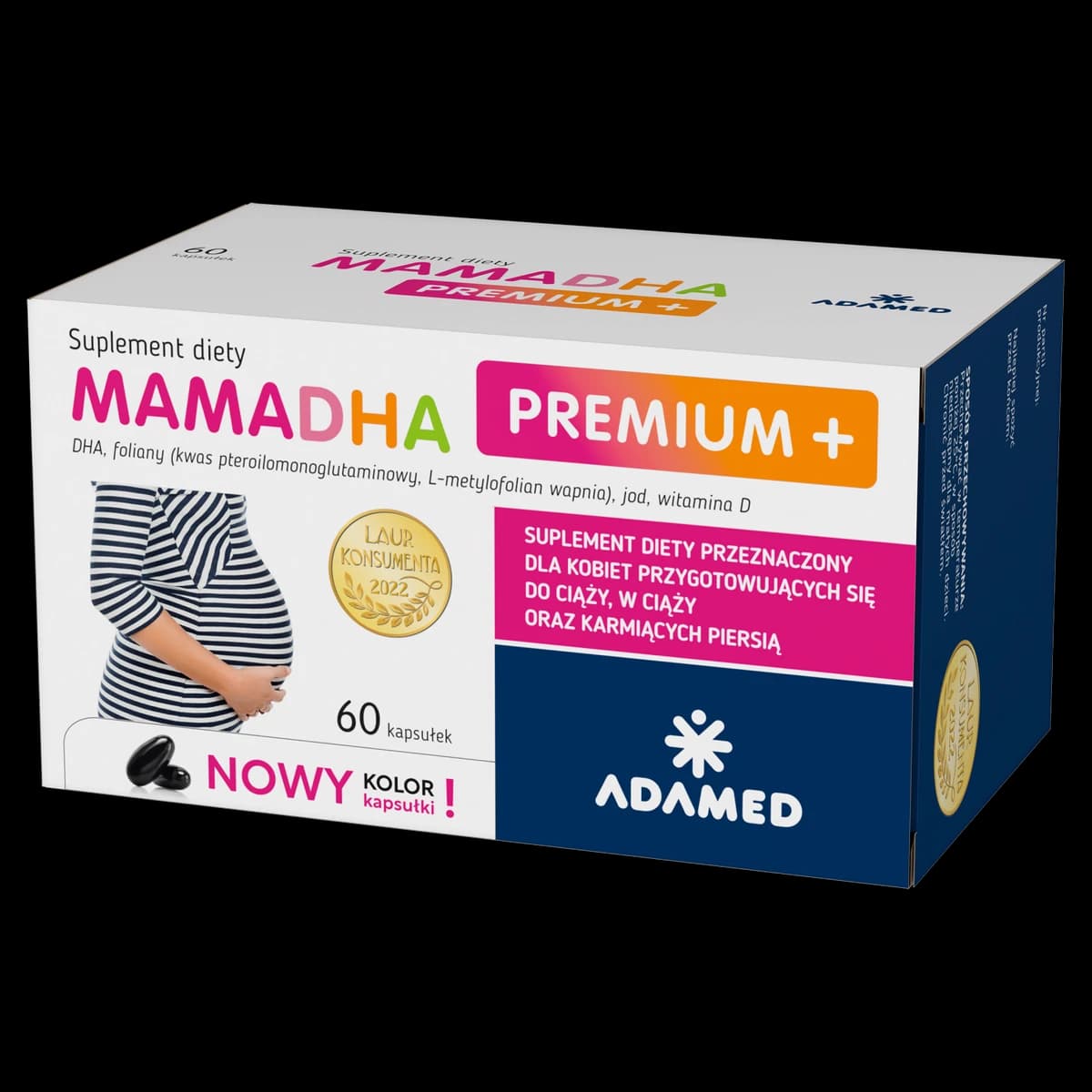 MamaDHA Premium + 60 kapsułek