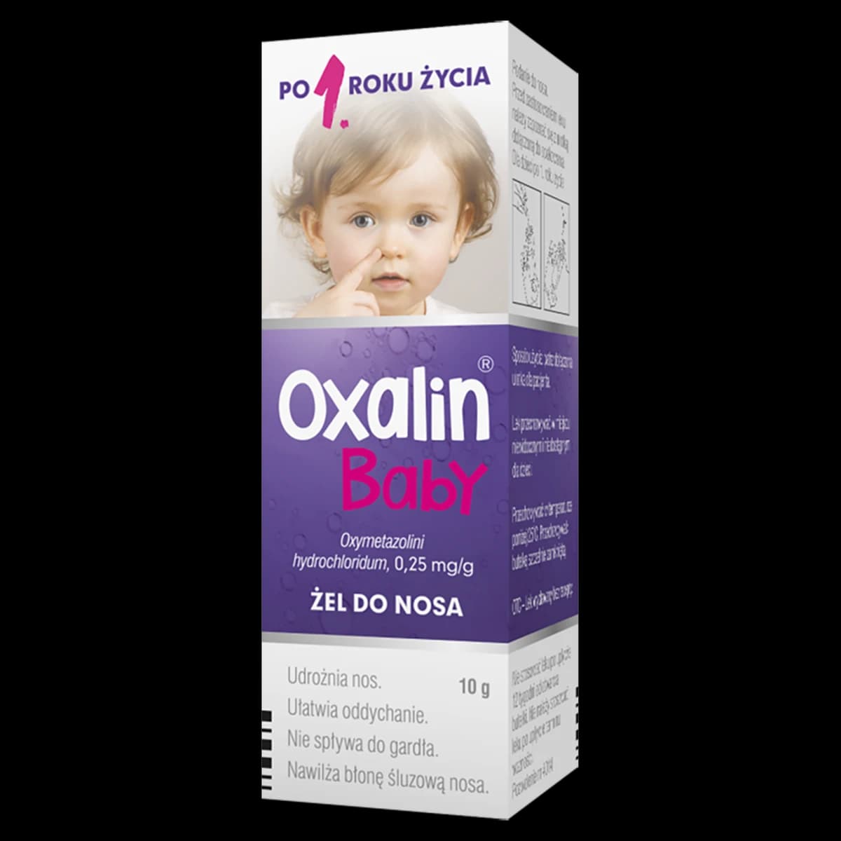 Oxalin Baby 0,25 mg/g żel do nosa butelka z dozownikiem 10 g