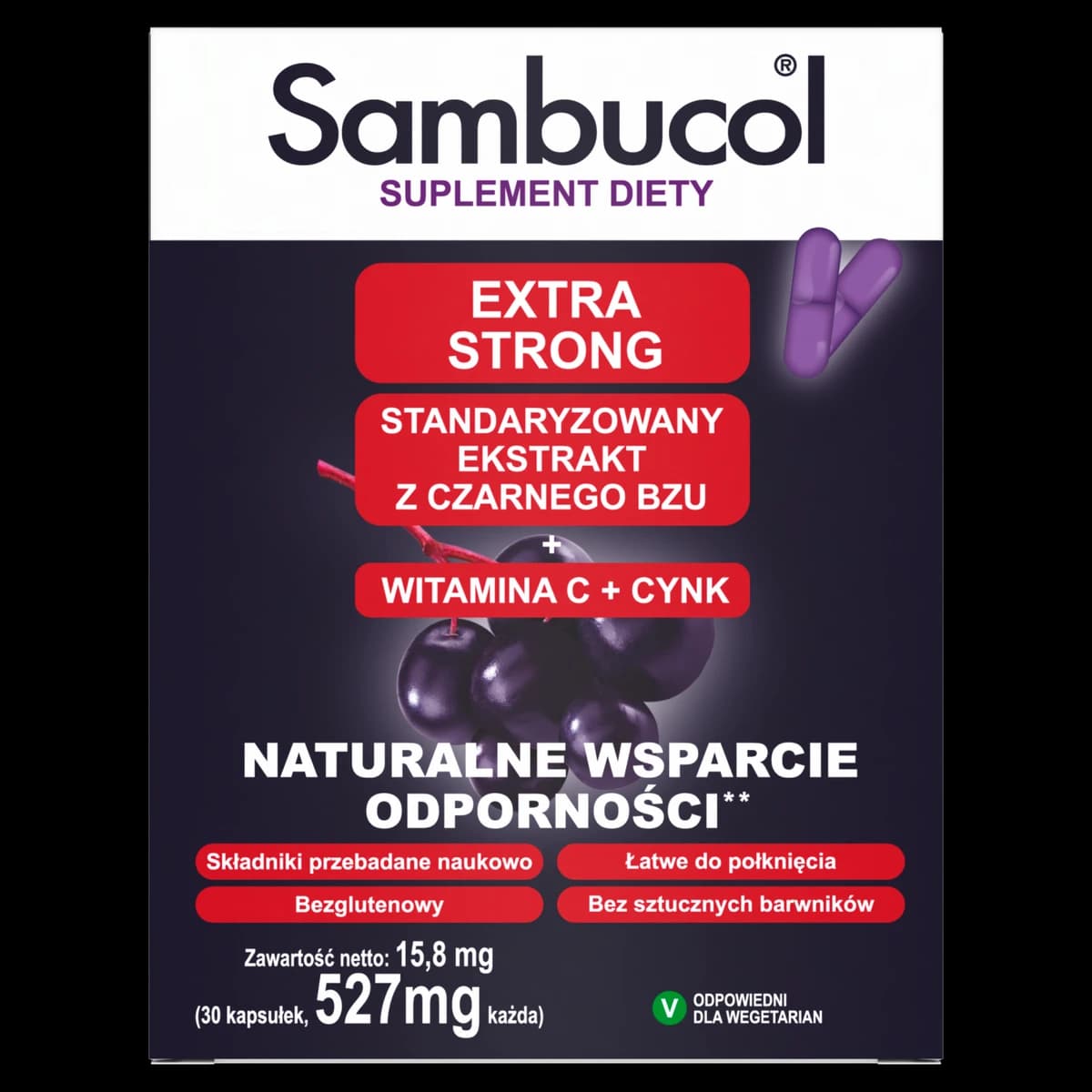 Sambucol Extra Strong 30 kapsułek