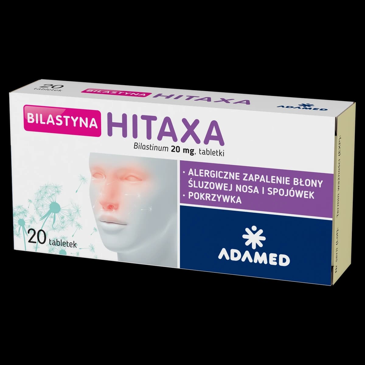 Bilastyna Hitaxa 20 mg 20 tabletek