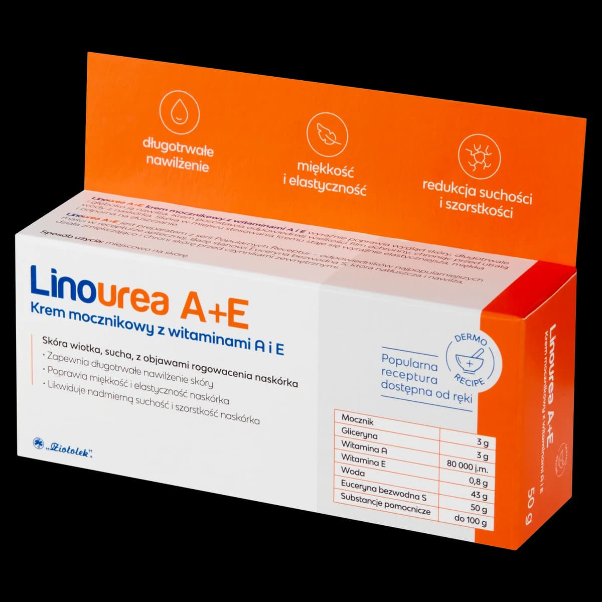 Linourea A+E Krem mocznikowy z witaminami A i E 50 g
