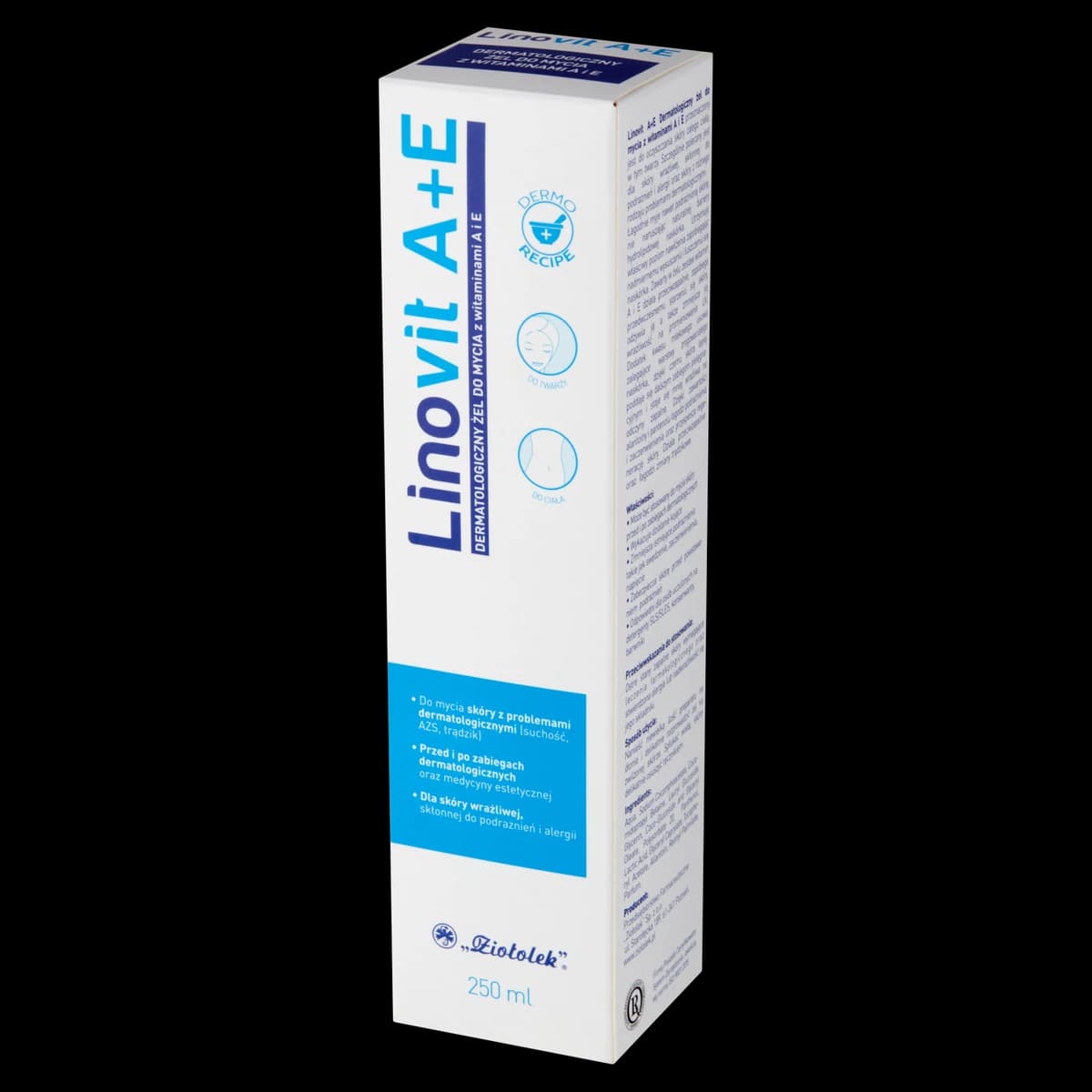 Linovit A+E dermatologiczny żel do mycia z witaminami A i E 250 ml