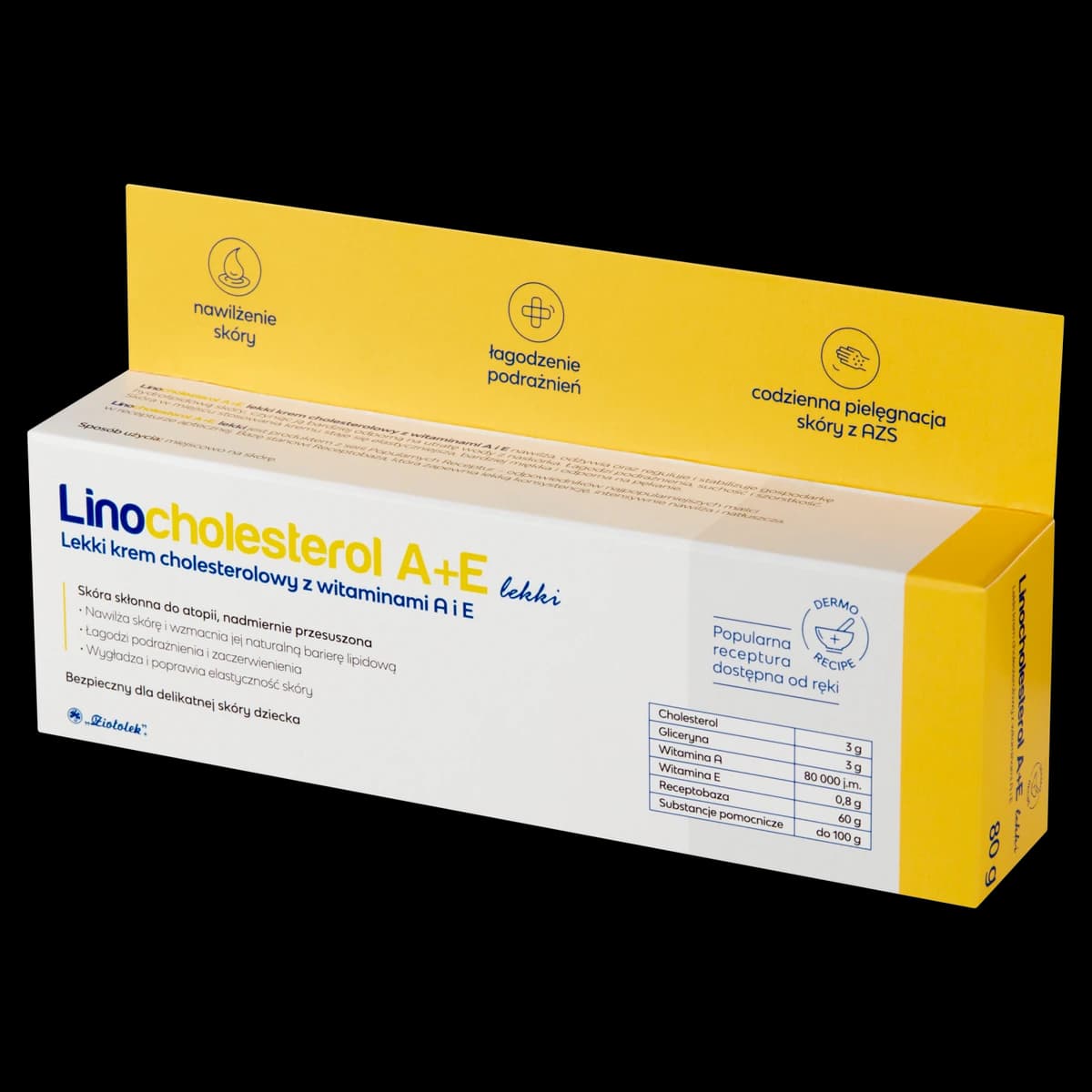 Linocholesterol A+E lekki krem cholesterolowy z witaminami A i E 80 g