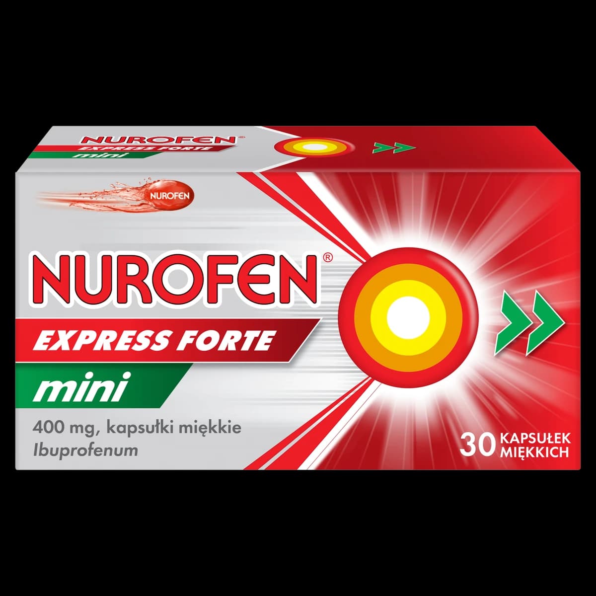 Nurofen Express Forte Mini 400 mg 30 kapsułek