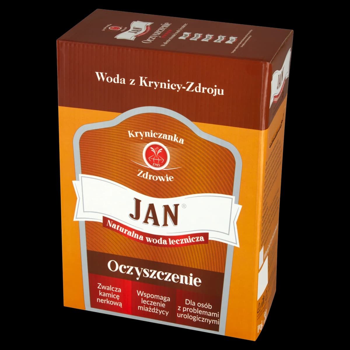 Jan Woda lecznicza płyn 3 l (karton)