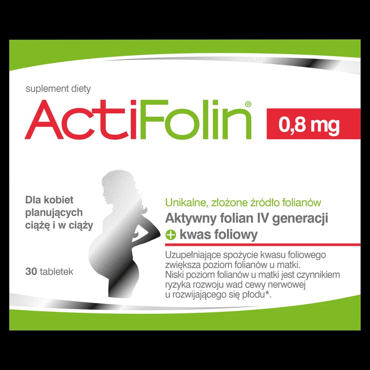 ActiFolin 0,8 mg 30 tabletek