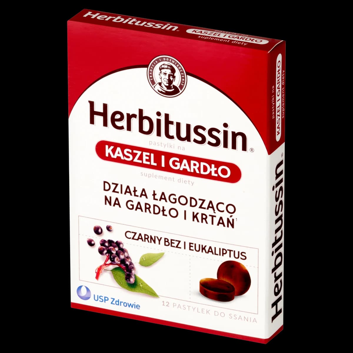 Herbitussin Kaszel i Gardło 12 pastylek