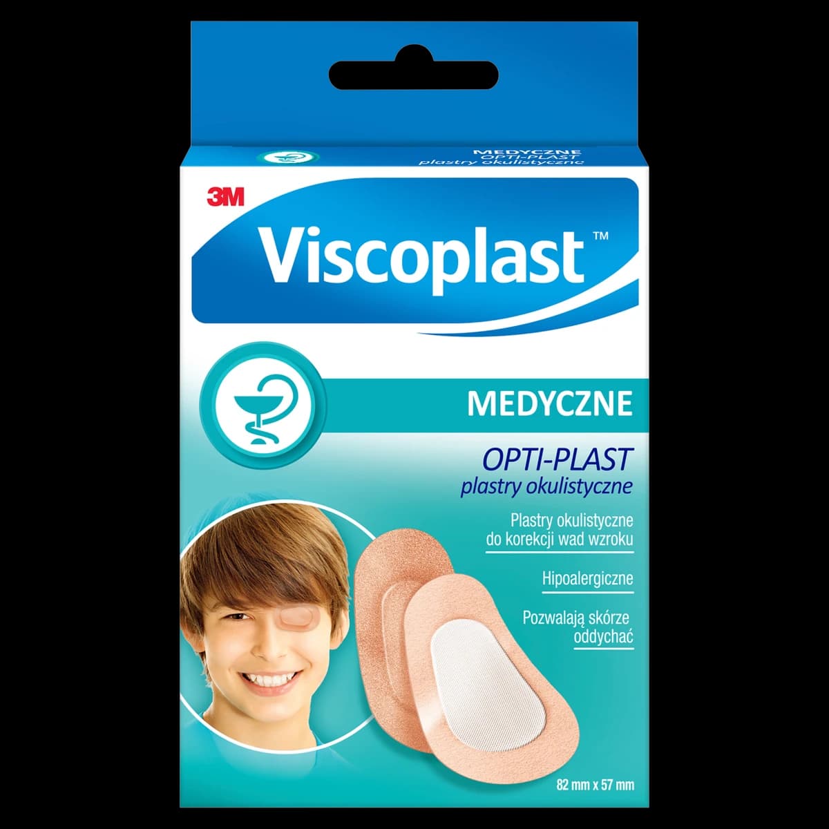 Opti-Plast plaster okulistyczny 82 x 57 mm