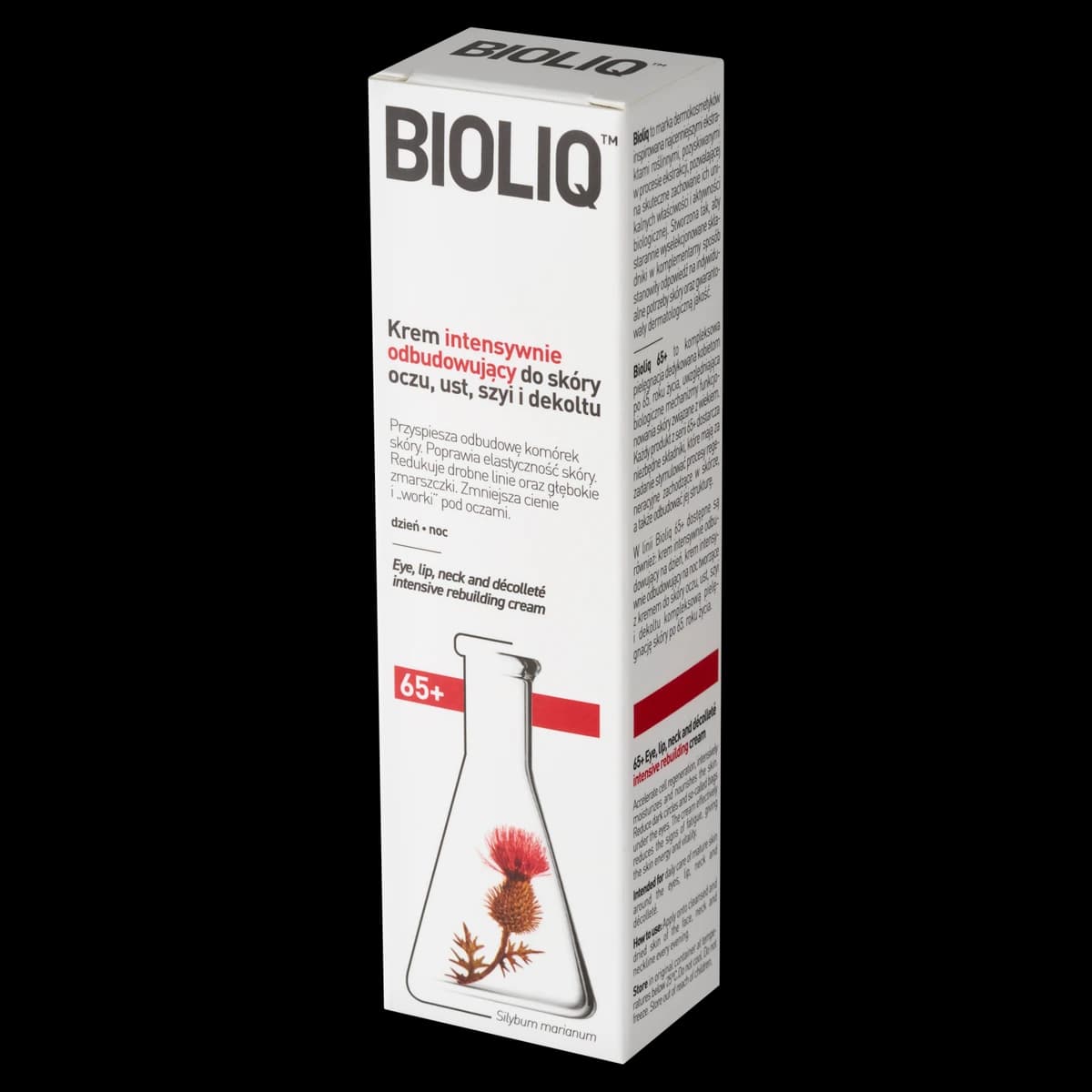 Bioliq 65+ krem intensywnie odbudowujący do skóry oczu, ust, szyi i dekoltu na dzień i na noc 30 ml