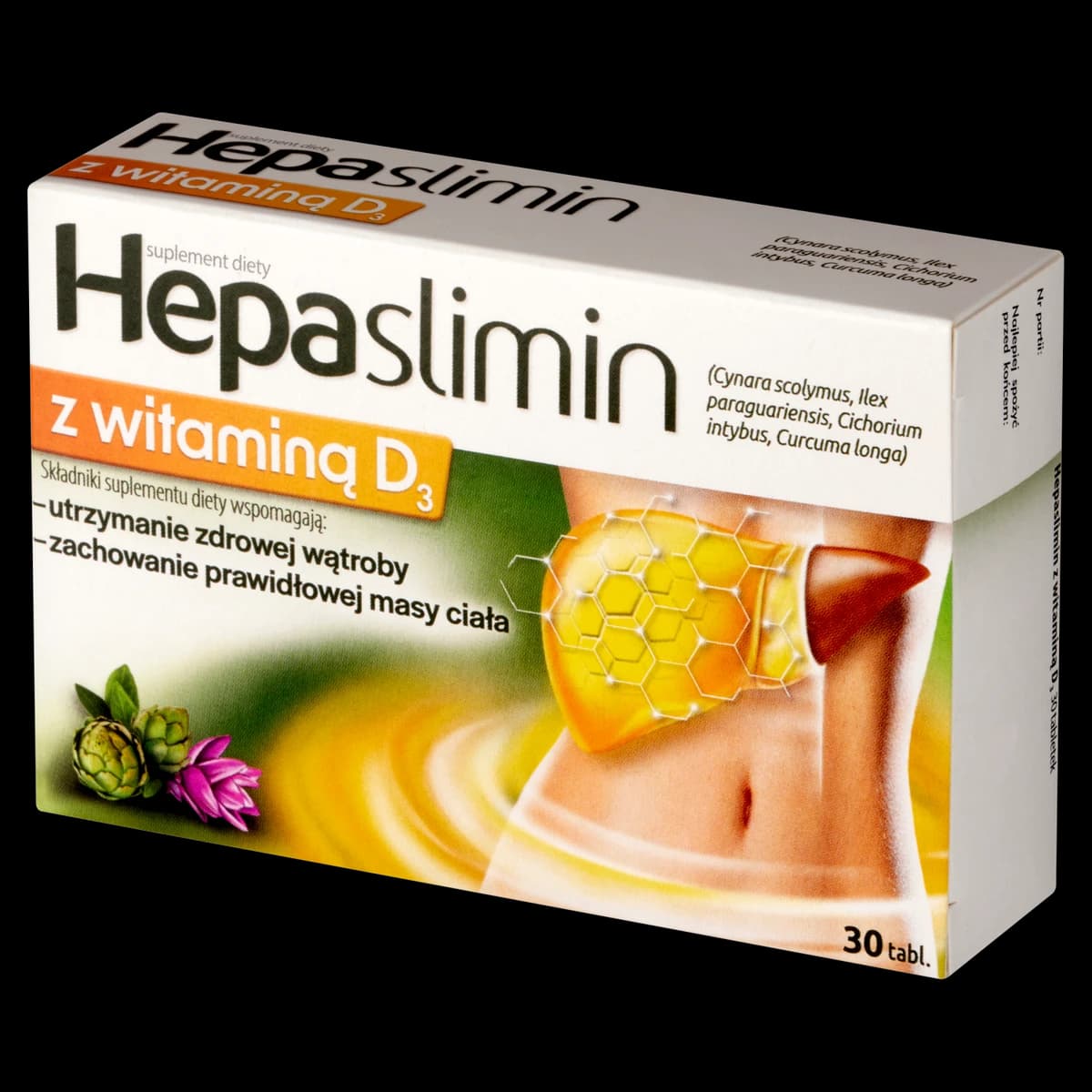 Hepaslimin z witaminą D3 30 tabletek