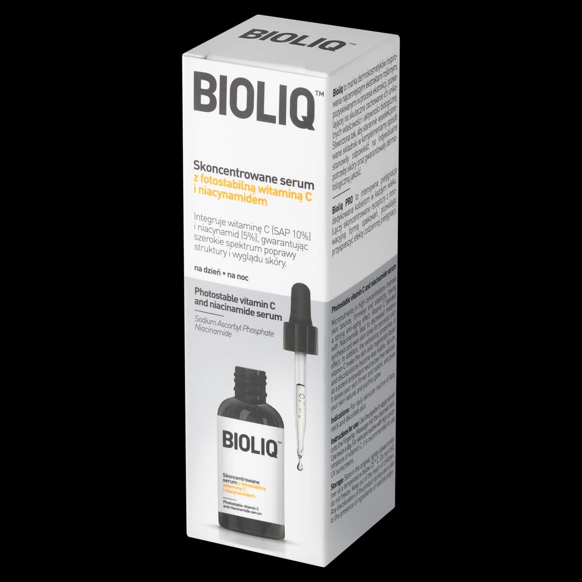 Bioliq Pro skoncentrowane serum z fotostabilną witaminą C i niacynamidem na dzień i na noc 20 ml