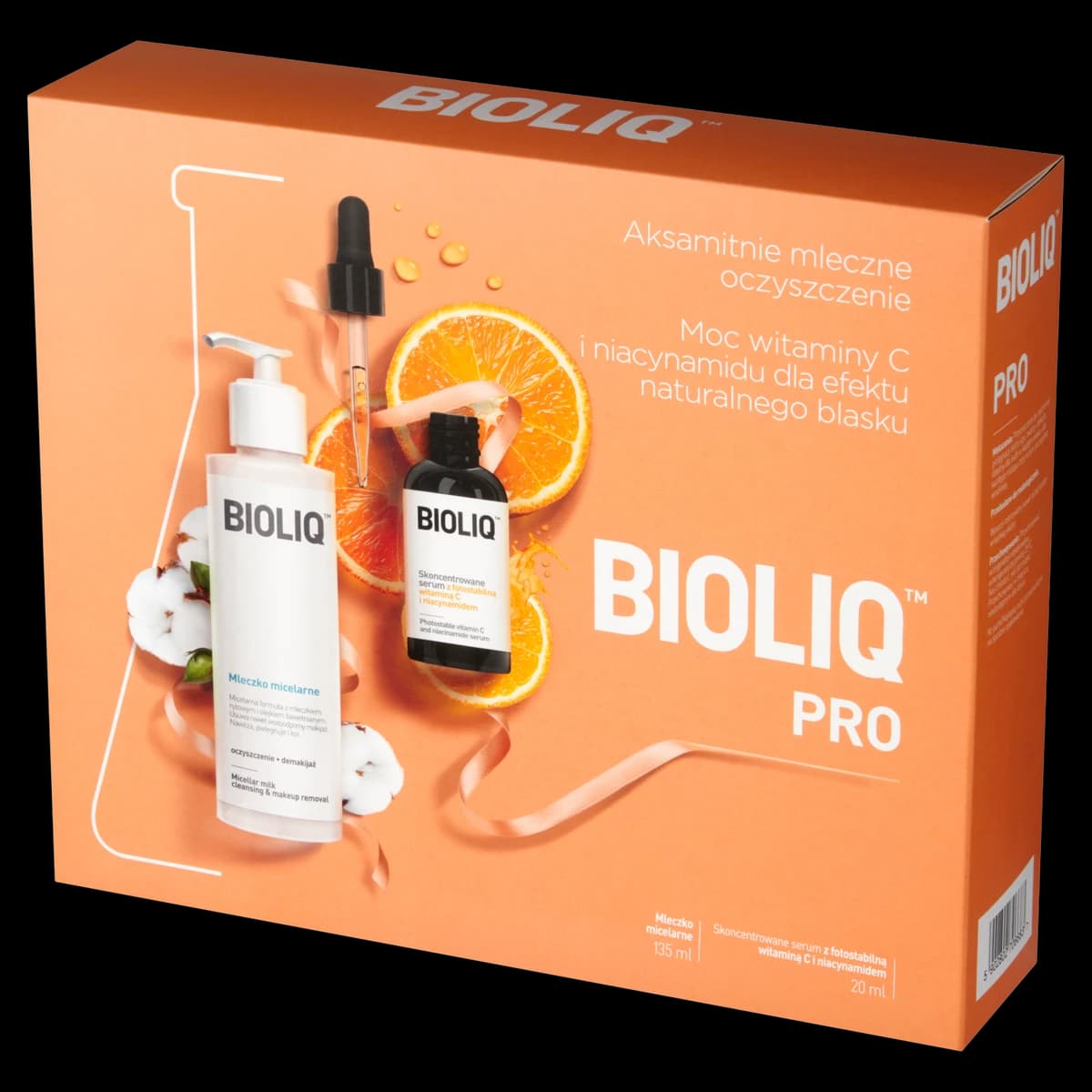 Bioliq Pro zestaw kosmetyków - mleczko micelarne i serum
