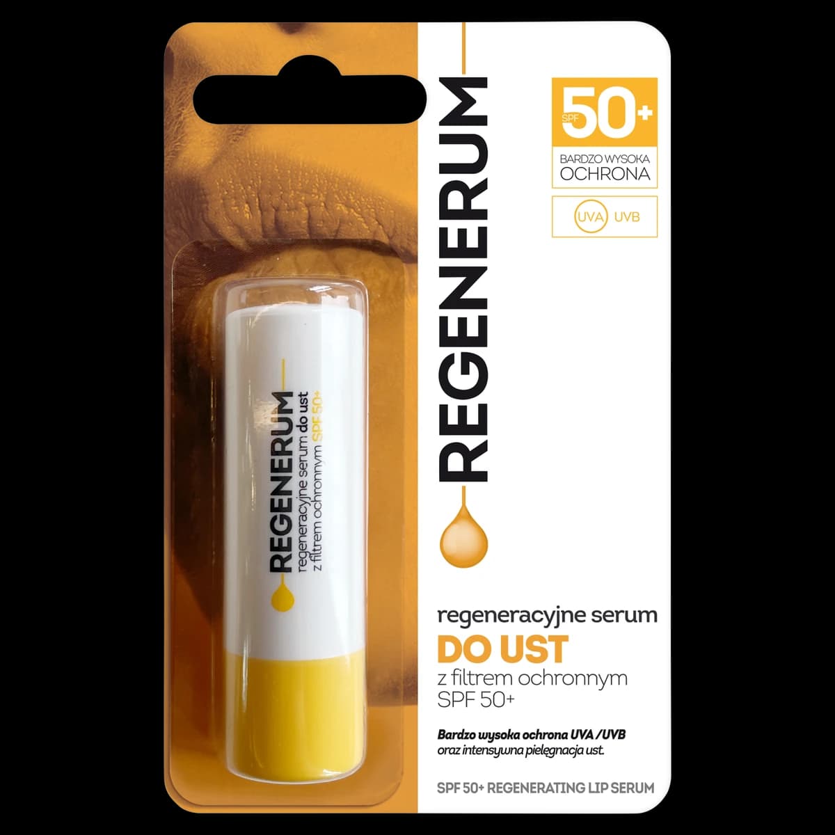 Regenerum regeneracyjne serum do ust z filtrem ochronnym SPF 50+