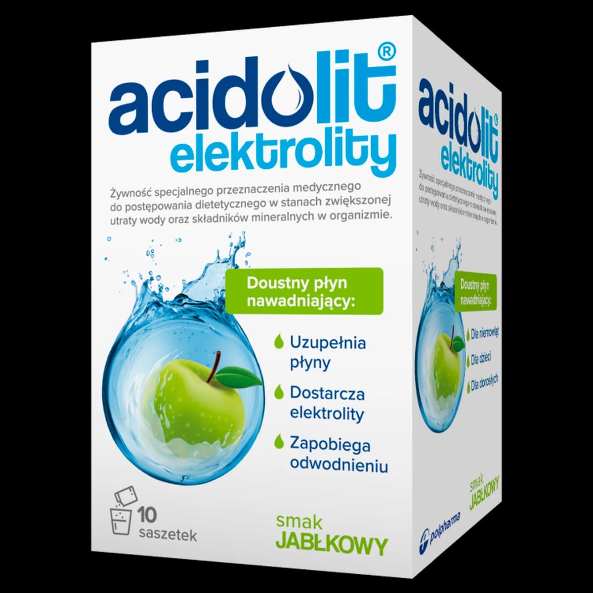 Acidolit Elektrolity smak jabłkowy 10 saszetek