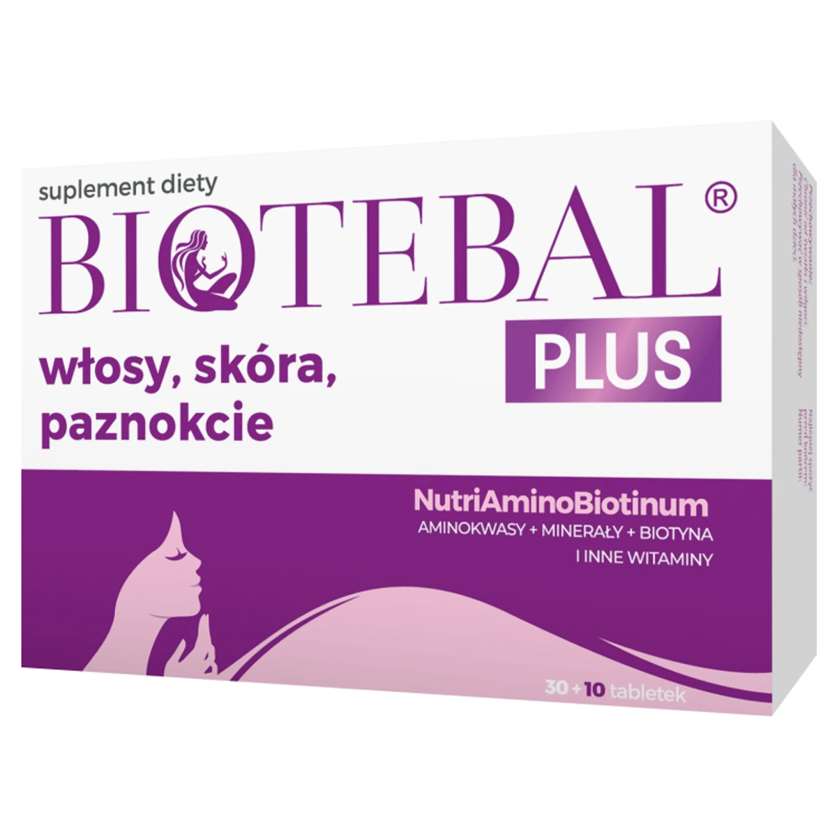 Biotebal Plus włosy, skóra, paznokcie 30+10 tabletek