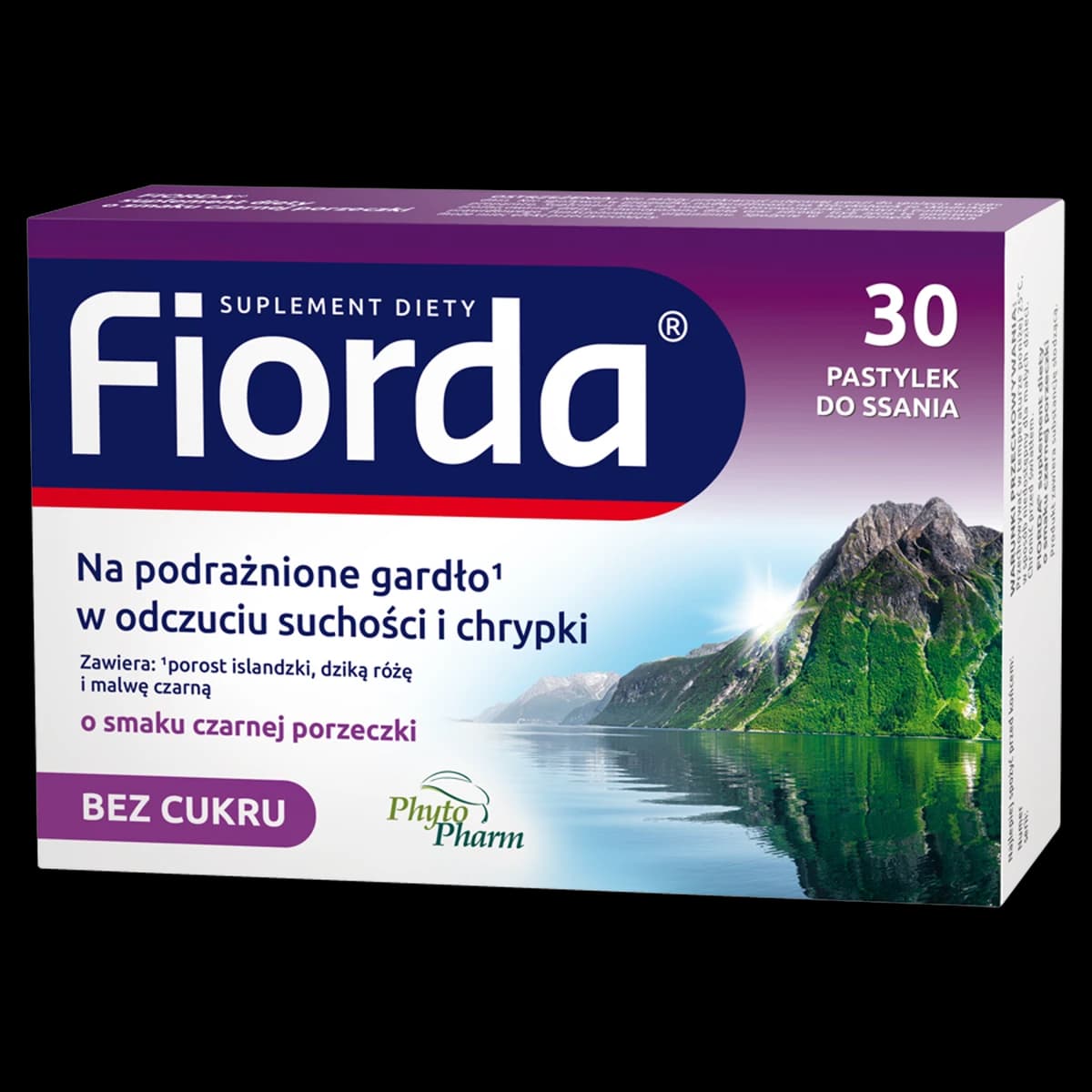 Fiorda smak porzeczkowy 30 pastylek