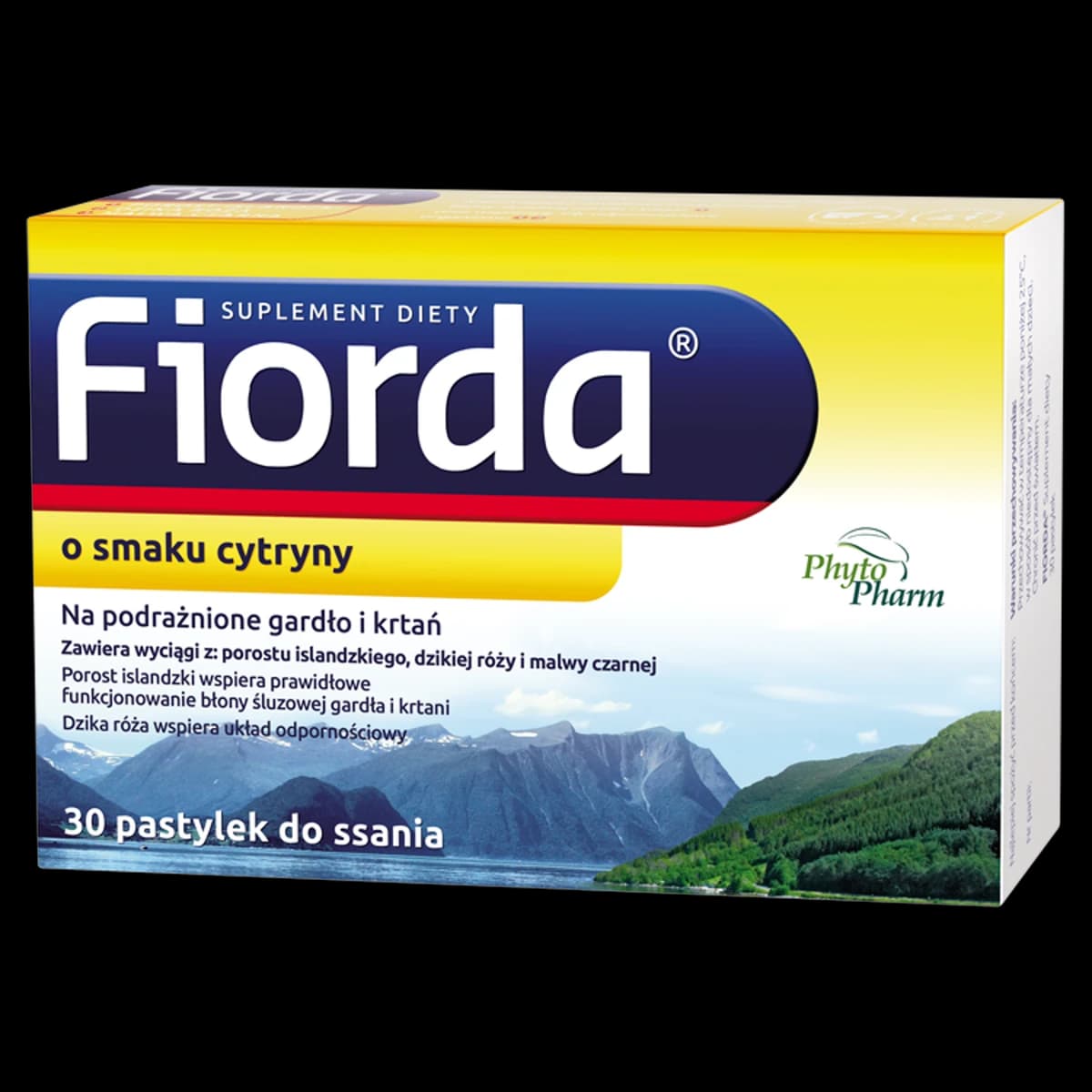 Fiorda smak cytrynowy 30 pastylek