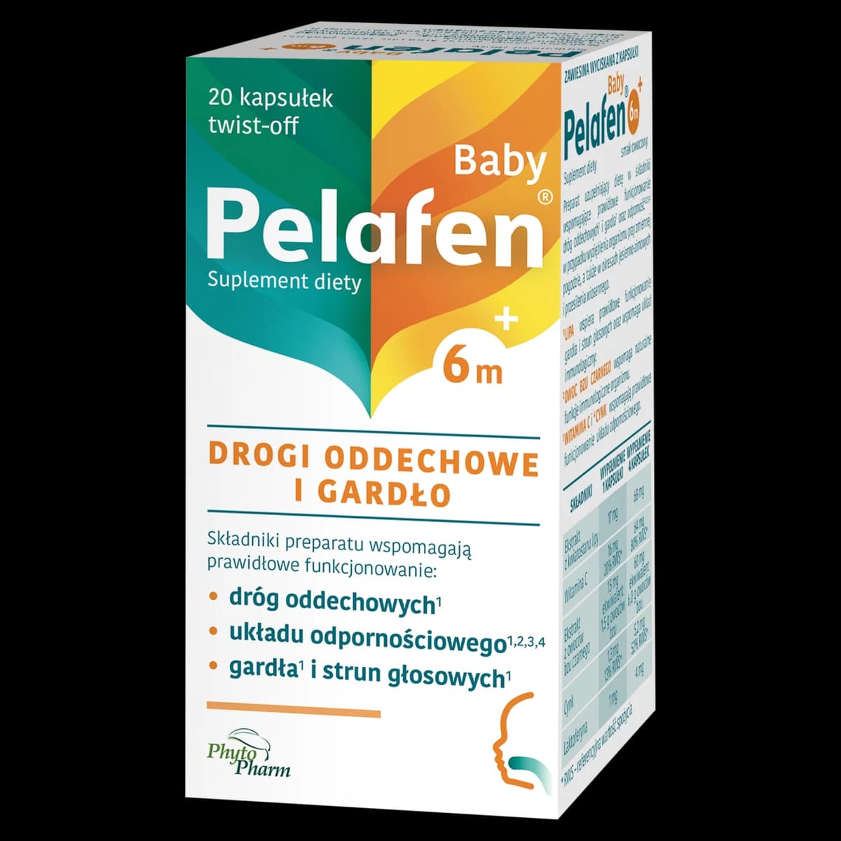 Pelafen Baby 6m+ 20 kapsułek twist-off