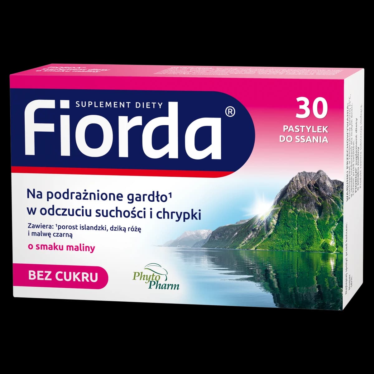 Fiorda smak malinowy 30 pastylek do ssania