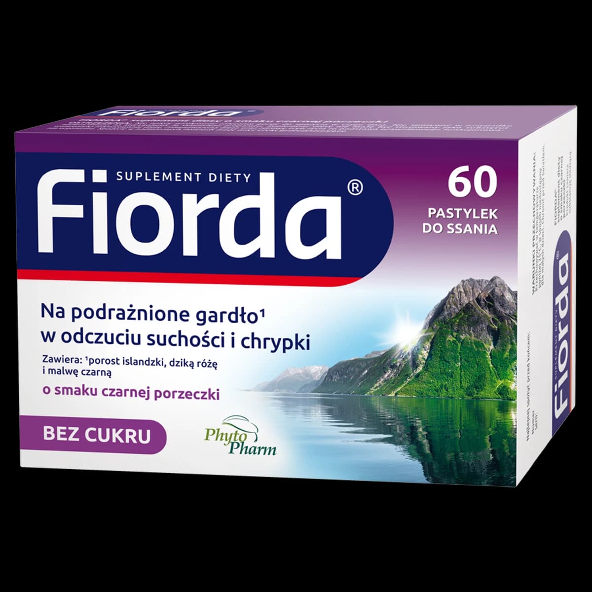 Fiorda smak czarnej porzeczki 60 pastylek