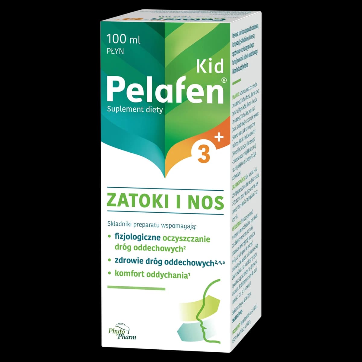 Pelafen Kid 3+ Zatoki I Nos płyn 100 ml